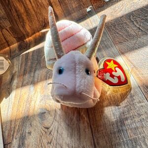 TY‎ Beanie Baby Swirly the Snail Plush Toy Collectible 1999 With Tags